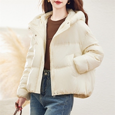 短款羽绒服女冬季2024年新款女款时尚洋气秋冬白鸭绒保暖外套，女装羽绒服，丽影随形