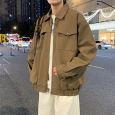 翻领夹克男春季简约宽松潮流百搭上衣服JK266-P73，男装夹克，星座308B-2