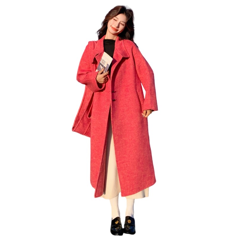 2025年冬季长袖女装女士精品双面羊毛大衣p295=k385,女装羊绒大衣,2B142