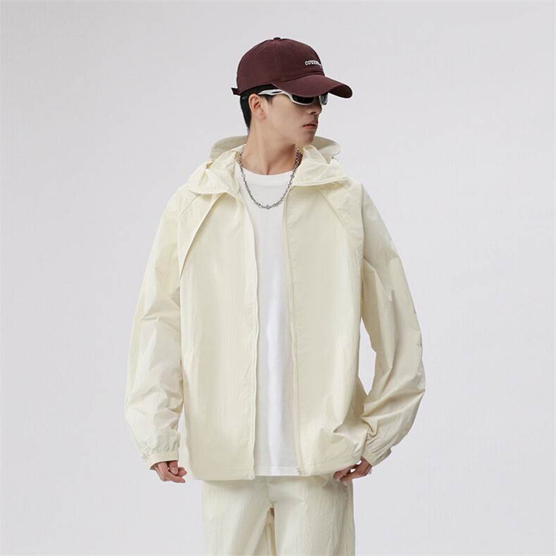 夏季新款高品质连帽情侣款皮肤衣防紫外线薄款透气夹克衫2502-P45,男装夹克,星座1403B