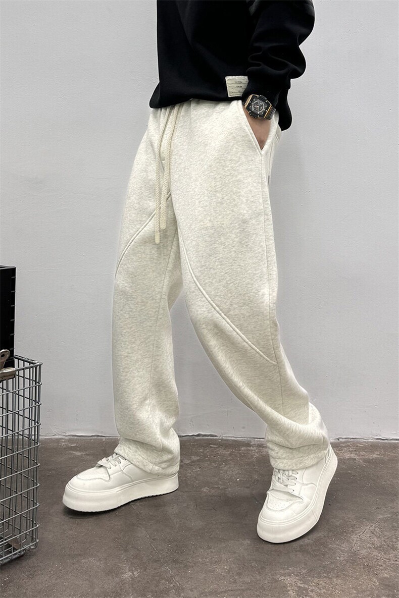 2025冬季加绒休闲卫裤高品质男士运动裤子9360P95,男装休闲裤,电商B332-1