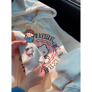 DD13加绒-P65 常规p60猫咪连帽卫衣图片