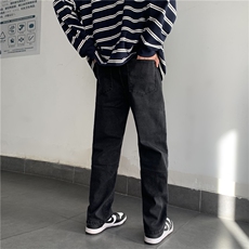 221-1-K1303-P55控78美式高街直筒做旧黄泥高弹小众修身牛仔裤，男装牛仔裤，星座221-1