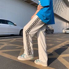 男春季潮流时尚休闲长裤坑条冰丝休闲裤D5243P34，男装休闲裤，星座1116-2