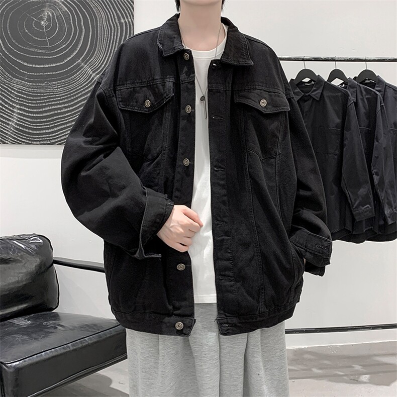 牛仔夹克男大码牛仔外套男茄克NJ77408-P60,男装夹克,电商A040
