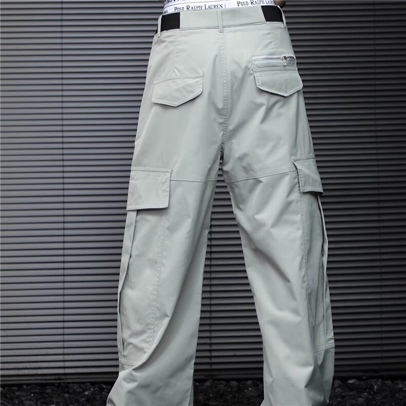 重工大口袋工装裤男女潮牌高街复古廓形结构伞兵冲锋裤MKA827P49,男装工装外套,星座1013-5