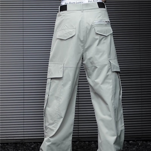 重工大口袋工装裤男女潮牌高街复古廓形结构伞兵冲锋裤MKA827 P49图片