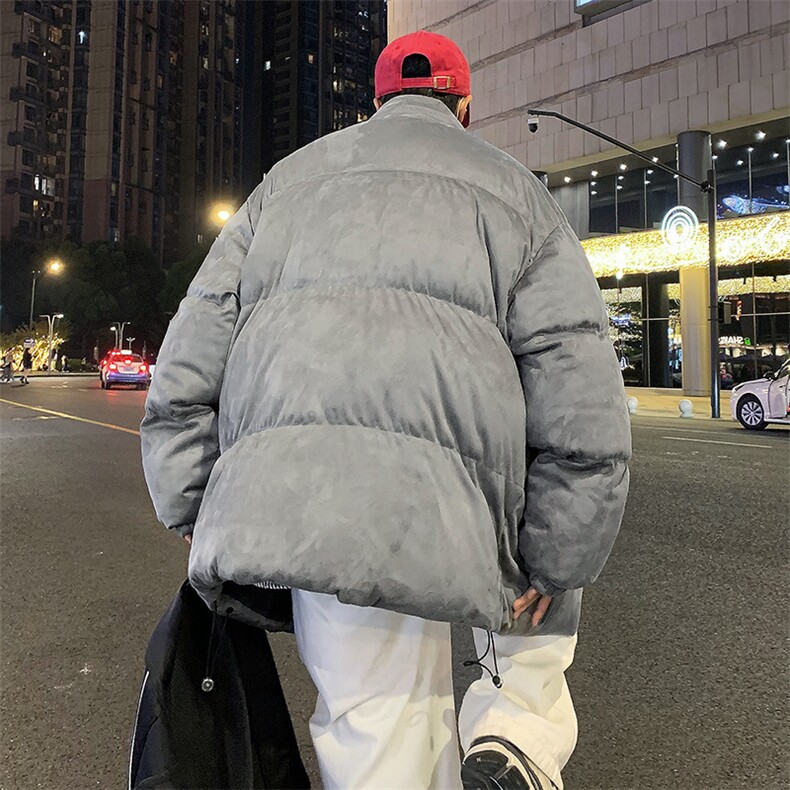M18-P88美式鹿皮绒宽松型立领棉衣,男装棉衣,星座1501-1