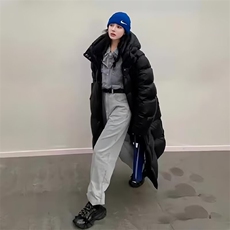 今年流行棉服女2025新款韩系中长款棉服女长过膝羽绒棉袄冬季外套，男装棉衣，星座1210-1