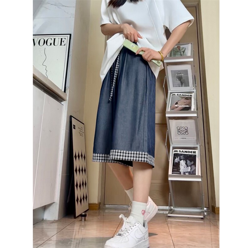 仿天丝牛仔高级感冰丝垂感休闲裤夏季新款潮牌七分裤男2559特P28,男装牛仔裤,电商C305A