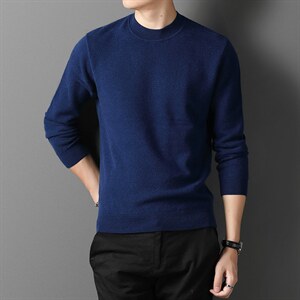M-JY19006限价799元男士冬季新款长袖圆领纯山羊绒针织衫休闲P500,男装针织衫/毛衣,电商B360