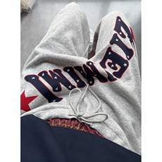 复古双腰头字母印花运动卫裤男女慵懒宽松阔腿休闲裤KB3091，男装休闲裤，星座1116A（原606A-3）