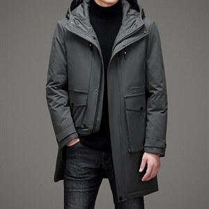 连帽羽绒男冬季保暖商务休闲外套中年爸爸男装羽绒服ZL7793-P300,男装羽绒服,电商B212（原钱塘6029）