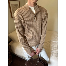 数据款现货！！半纽扣针织毛衣美式翻领POLO外套R997-P70，男装针织衫/毛衣，星座1005-6