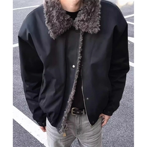 冬cleanfit短款棉服狼毛哈灵顿棉服环保毛领夹克外套 MS5047,男装夹克,星座1116A（原606A-3）