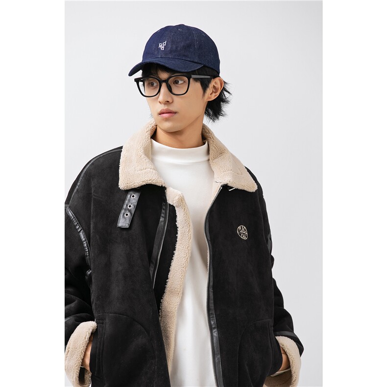 模特图22冬装新款鹿皮绒棉服3773P195,男装棉衣,电商S012（CATTEE）