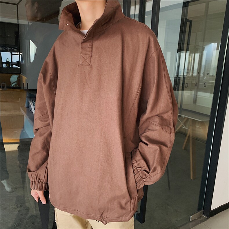立领卫衣男韩版潮流秋外套半拉链嘻哈上衣港风原宿夹克W1179-P62,男装夹克,星座512-4