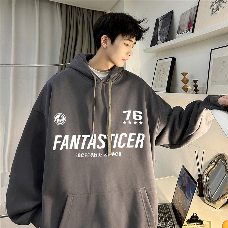 ！重磅大码M-4XL得物品质加厚连帽卫衣RH6240-特P35加绒P42,男装卫衣,星座610B-1