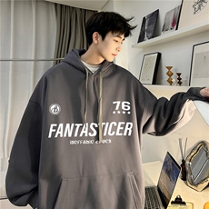！重磅大码M-4XL得物品质加厚连帽卫衣RH6240-特P35加绒P42，男装卫衣，星座610B-1