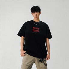 2025新款潮牌短袖宽松韩版字母印花扎染工艺T恤T8820/P5588，男装T恤，星座202