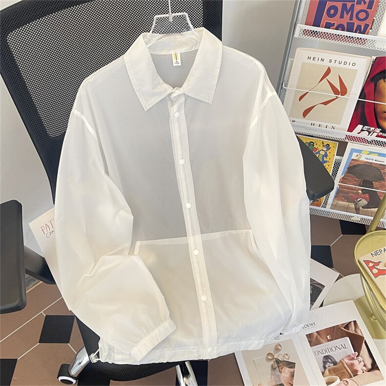高品质夏款男女防晒衣单排扣夹克FS30 P45图片
