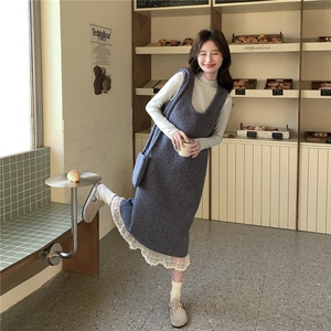 新款 针织打底衫单背心裙1521 -P135K209套装P180K278图片