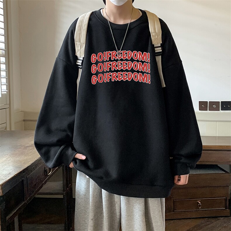 春季圆领卫衣男大码韩版宽松长袖外套S6338-P28,男装卫衣,电商A040