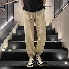 工装休闲裤男士韩版潮流束脚裤宽松2024夏秋新款ins长裤K5638-P35，男装休闲裤，星座412-3