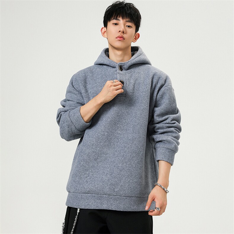 重磅加厚摇粒绒半开衫带帽卫衣W870-P57,男装卫衣,星座210-1