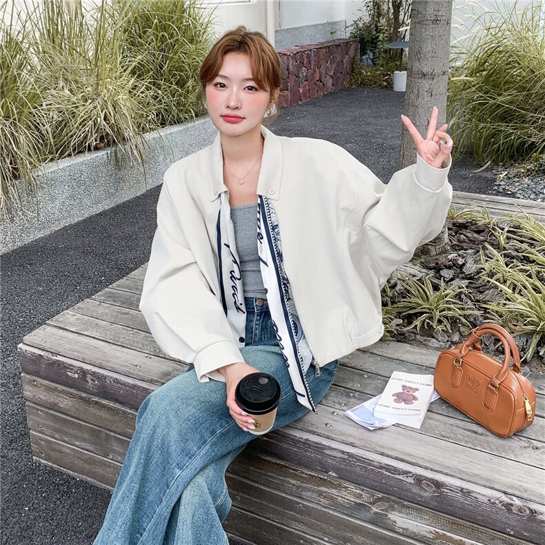 新品！翻领短外套带丝巾2C213-906-P155-K228,女装短外套,2C213