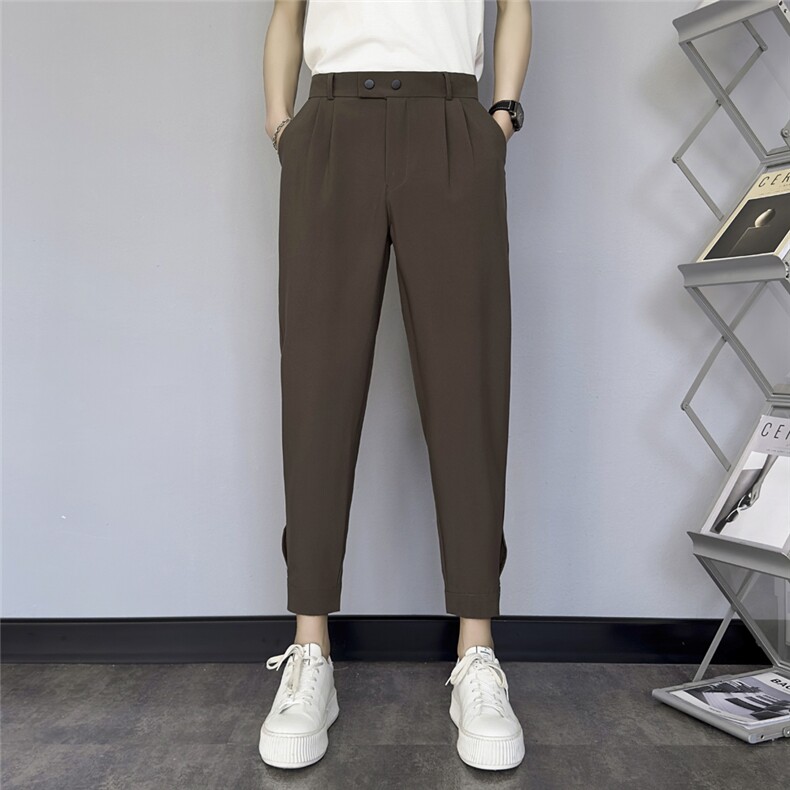 1506-1/KVS0361/P45束脚裤男春季休闲宽松小脚休闲裤男生九分裤子,男装休闲裤,星座1506-1
