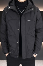 加棉加厚外套男士休闲连帽夹克潮流时尚男棉衣NM7932-P110，男装夹克，星座310B-3