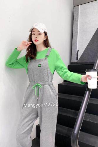 两件套背带裤，女装，梦由