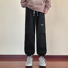加绒加厚美式潮流休闲裤男束脚裤工装裤K0873-P50加绒P65，男装休闲裤，星座308B-2