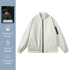 2025秋季新款达播直播品质休闲夹克飞行服防风衣外套W600-P30，男装风衣，星座1402-2