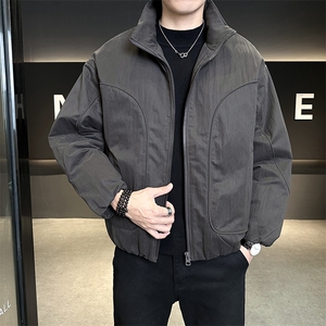 新标90   2025新款潮流保暖宽松立领白鸭绒羽绒服5875-P255图片