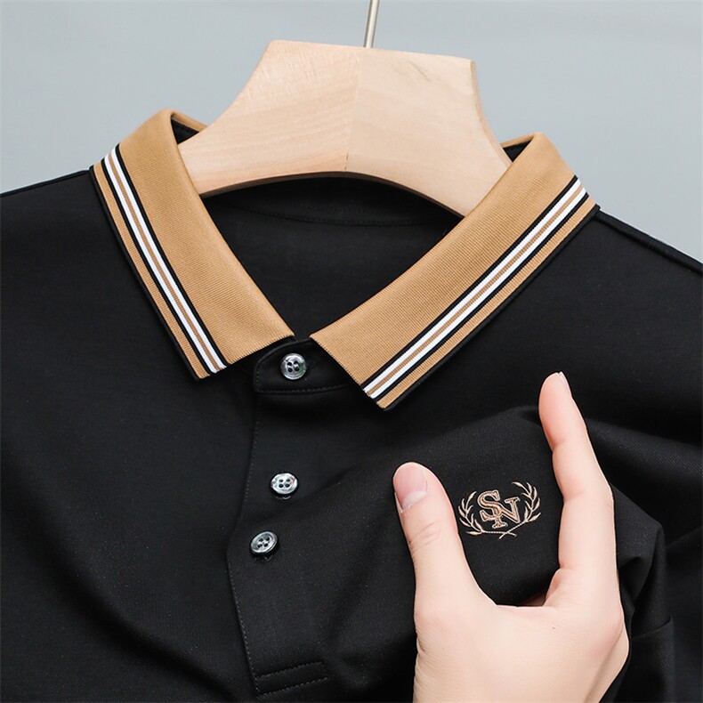 polo衫男士短袖2023新款潮流商务男装衣服翻领t恤男夏季薄款潮牌,男装T恤,电商B212（原钱塘6029）