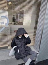 拼接羽绒服，女装羽绒服，依多坊