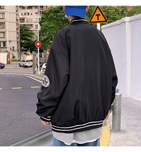 春秋新款棒球服男ins潮牌学生百搭宽松高街韩版潮流外套HY633-P65图片