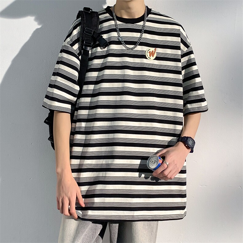 美式重磅短袖t恤男夏季潮牌青少年上衣宽松圆领半袖体恤T103-P33,男装T恤,星座308B-2