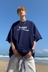 特批P20新款纯棉印花短袖t恤男夏季青少年初中高生帅气半袖TX525图片