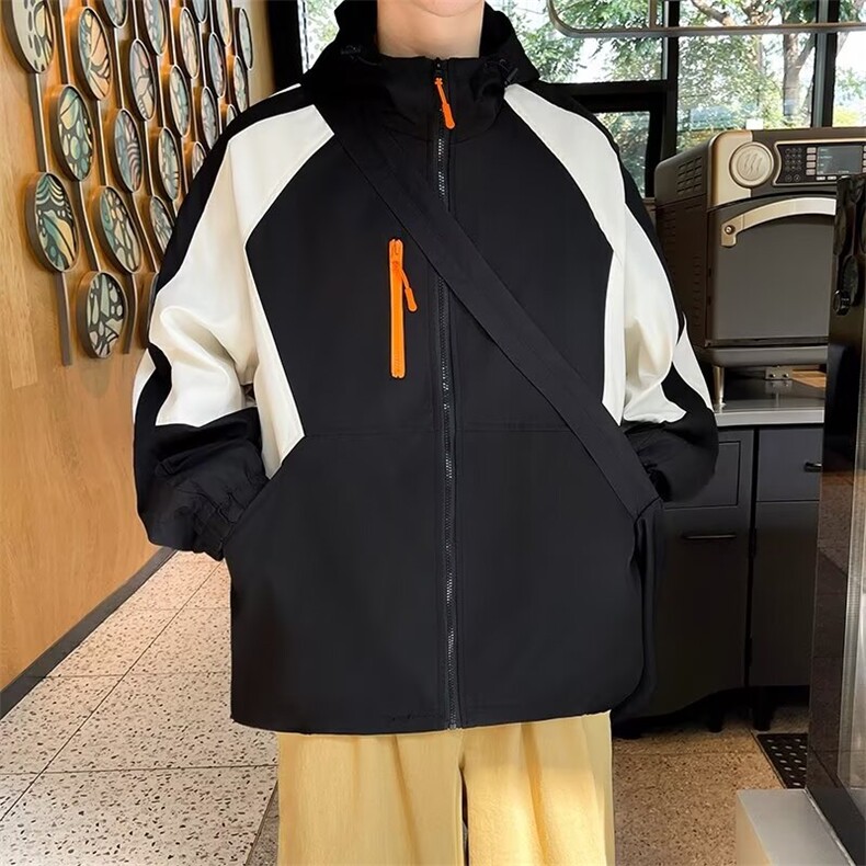 冲锋衣外套男春秋款美式高街夹克春季潮牌痞帅网红休闲衣服JK503,男装夹克,星座506