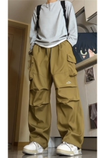 8XL-M刺绣冲锋裤男款大码春秋户外机能登山裤直筒阔腿裤KZ020P50，男装休闲裤，电商B312