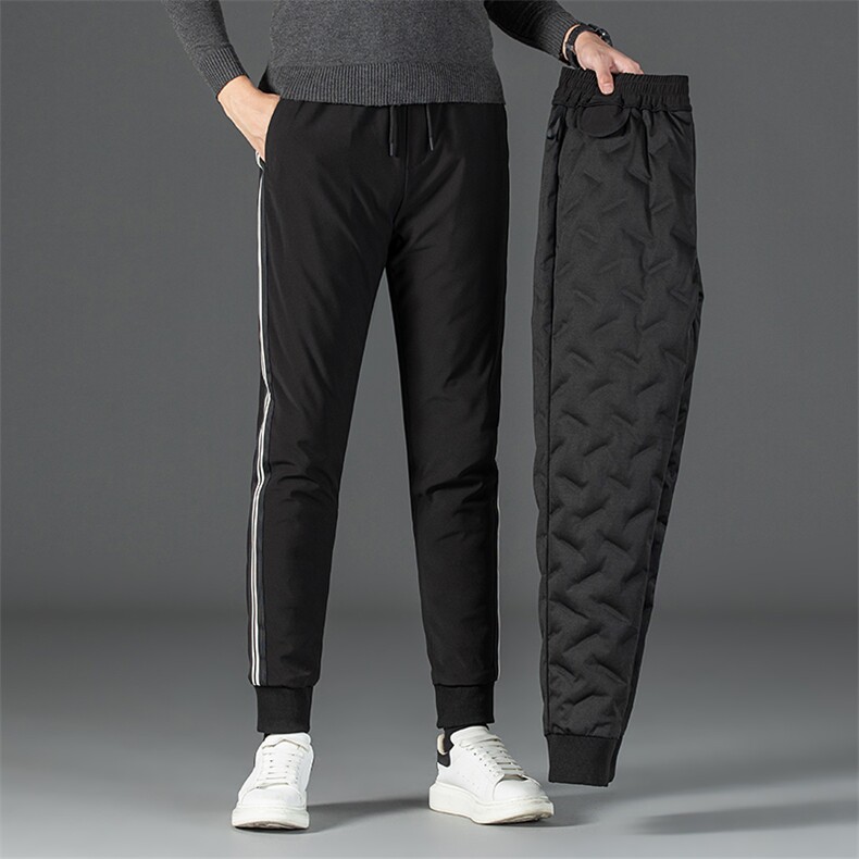 DS8101-2钱塘2020-3秋冬男士羽绒裤松紧腰束脚口休闲长裤货稳P93，男装棉裤，钱塘207-3