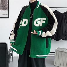 冬款加厚颗粒绒保暖棉衣羊羔绒棒球服外套男女8108-P120控价158，男装棉衣，电商A441-1
