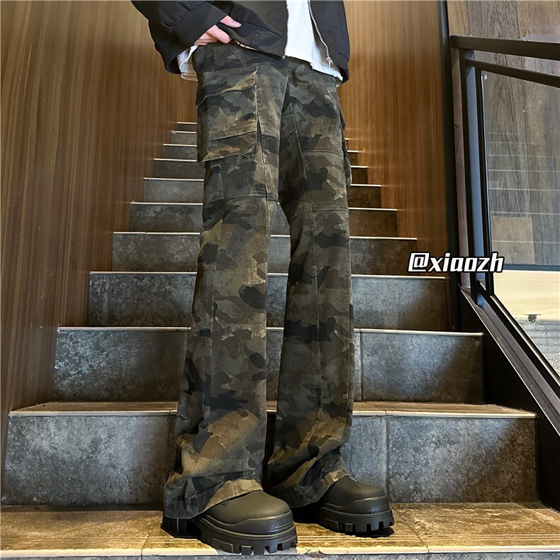 XZ616秋冬重磅工装设计感双线迷彩休闲长裤TY1142P75控98，男装休闲裤，星座512A（原616）