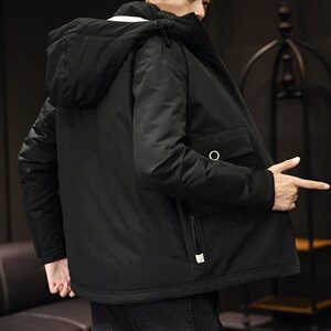 男士休闲连帽加厚保暖棉衣外套棉服棉袄冬季防寒开衫男装M999图片