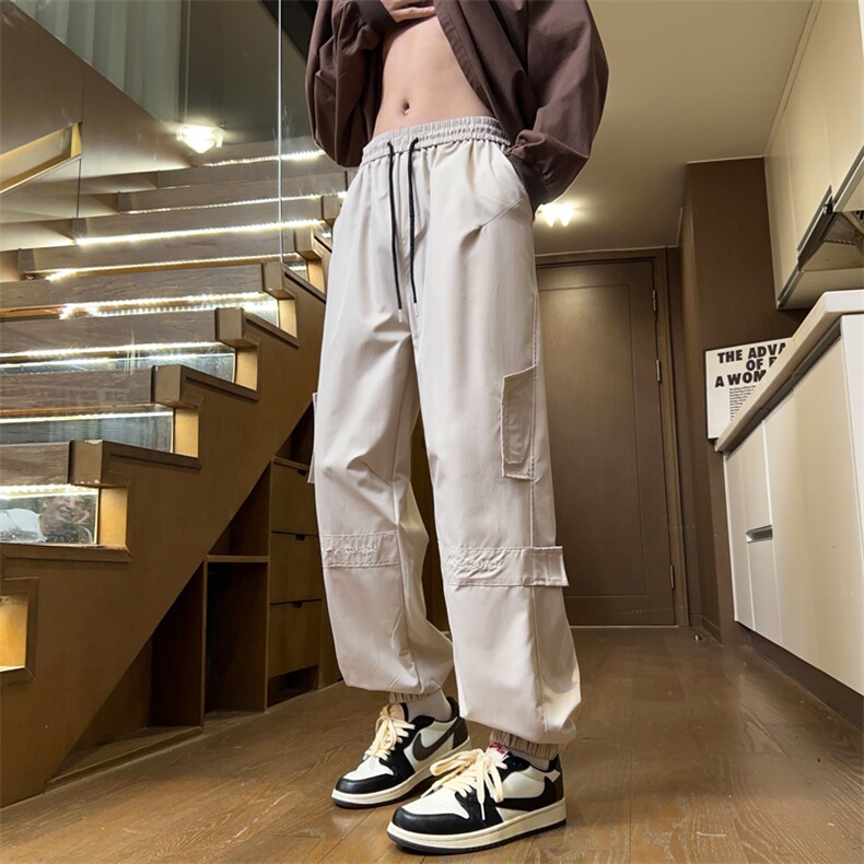 量大优供视频速干冲锋口袋刺绣束脚长裤男CK918-特p30,男装休闲裤,电商B371