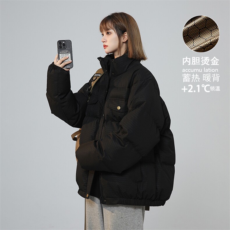 2025韩版西海岸oversize港风中性羽绒棉服重磅A170-M872-TP60图片