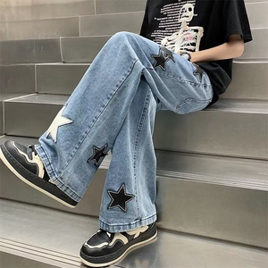春秋长裤时尚潮牌工装裤潮流新款直筒休闲裤宽松型潮 KK058-46图片